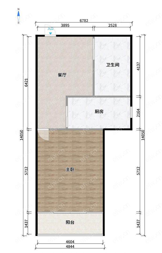五爱家园 1室1厅