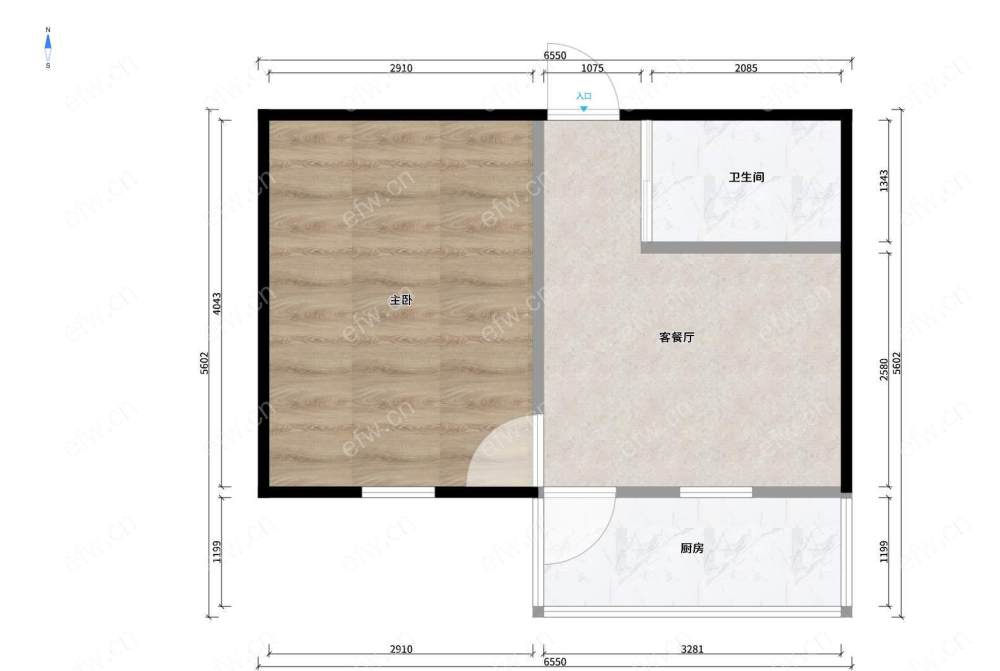 五河新村 1室1厅