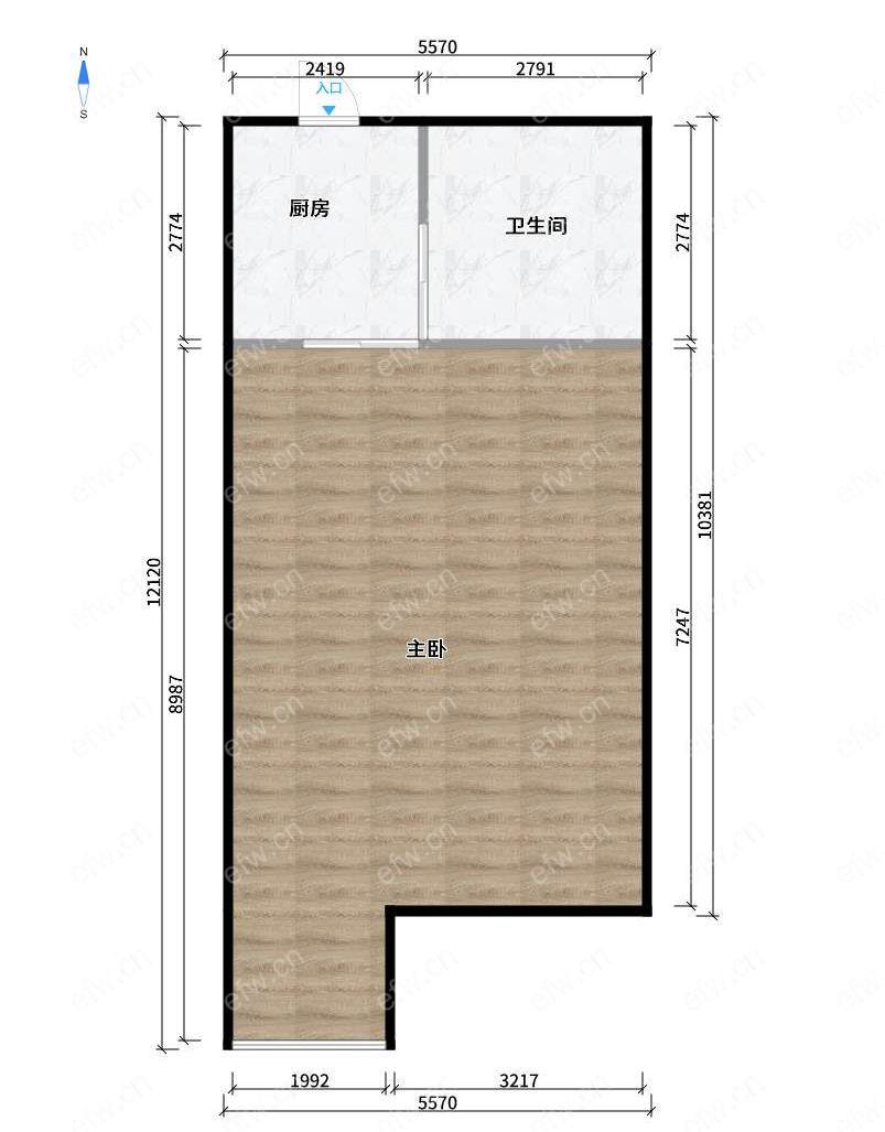 优族联盟(人民中路88号) 难得一见的精装小户型,总价低,朝向好！
