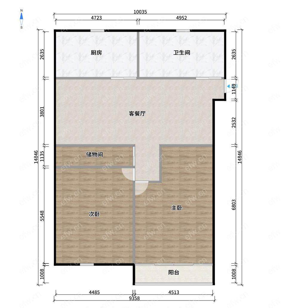 婚装全明东边户2房,升平巷 格局工整合理