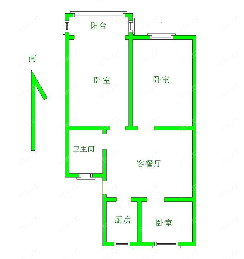 尤渡苑(104号-117号,351号-384号) 3室1厅