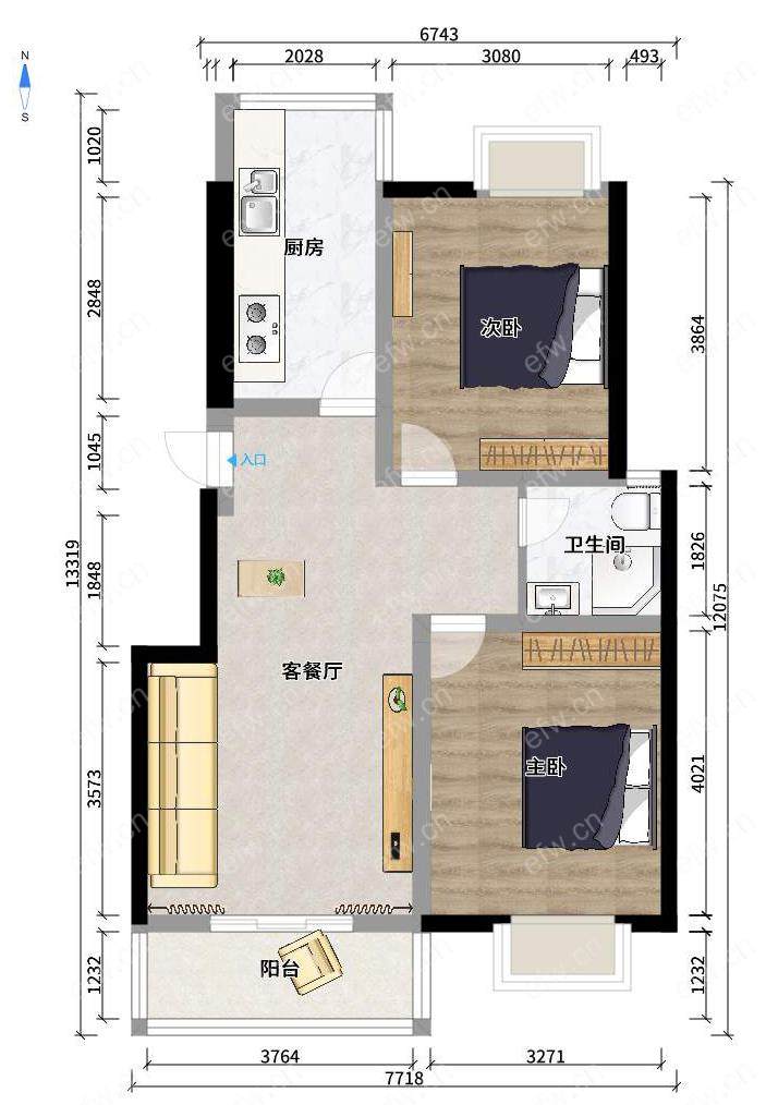 赛维拉融域 2室2厅