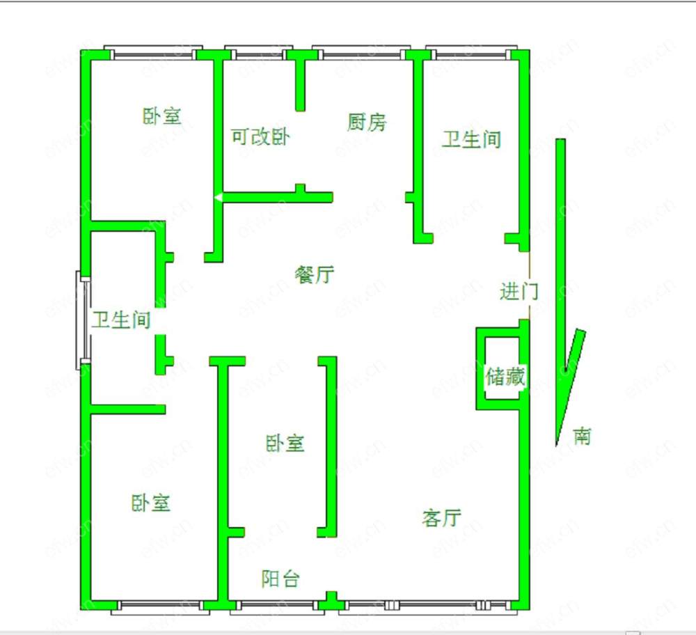 瑞江花园 3室2厅