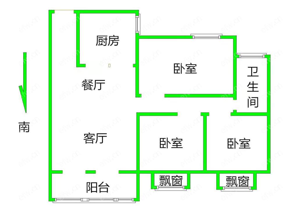 绿地西水晶舍 3室2厅