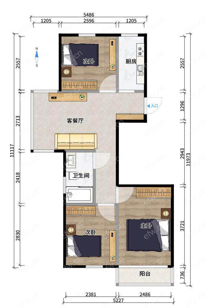 石子街 3室1厅  180万