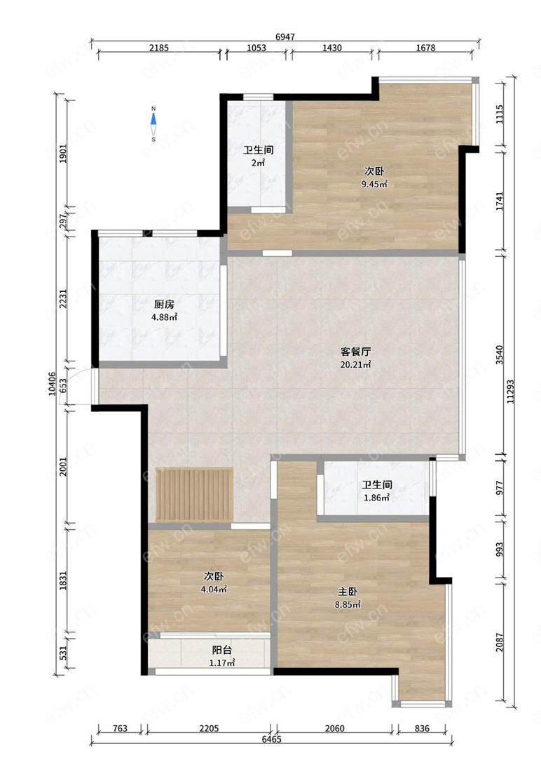 阳光城市花园A区 4室2厅