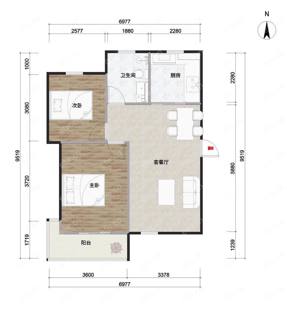 新惠园 2室2厅
