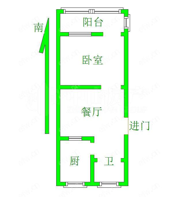 溪南新村 1室1厅