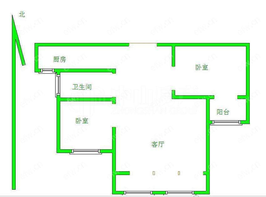 朗诗绿色家园(朗诗绿色街区) 2室1厅