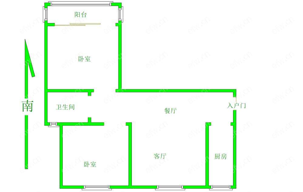 中南家园B区 2室2厅