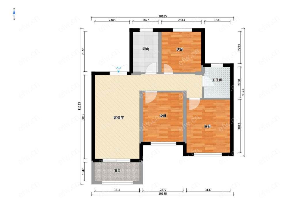 华府庄园十区 3室2厅 近地铁 房东诚意出售