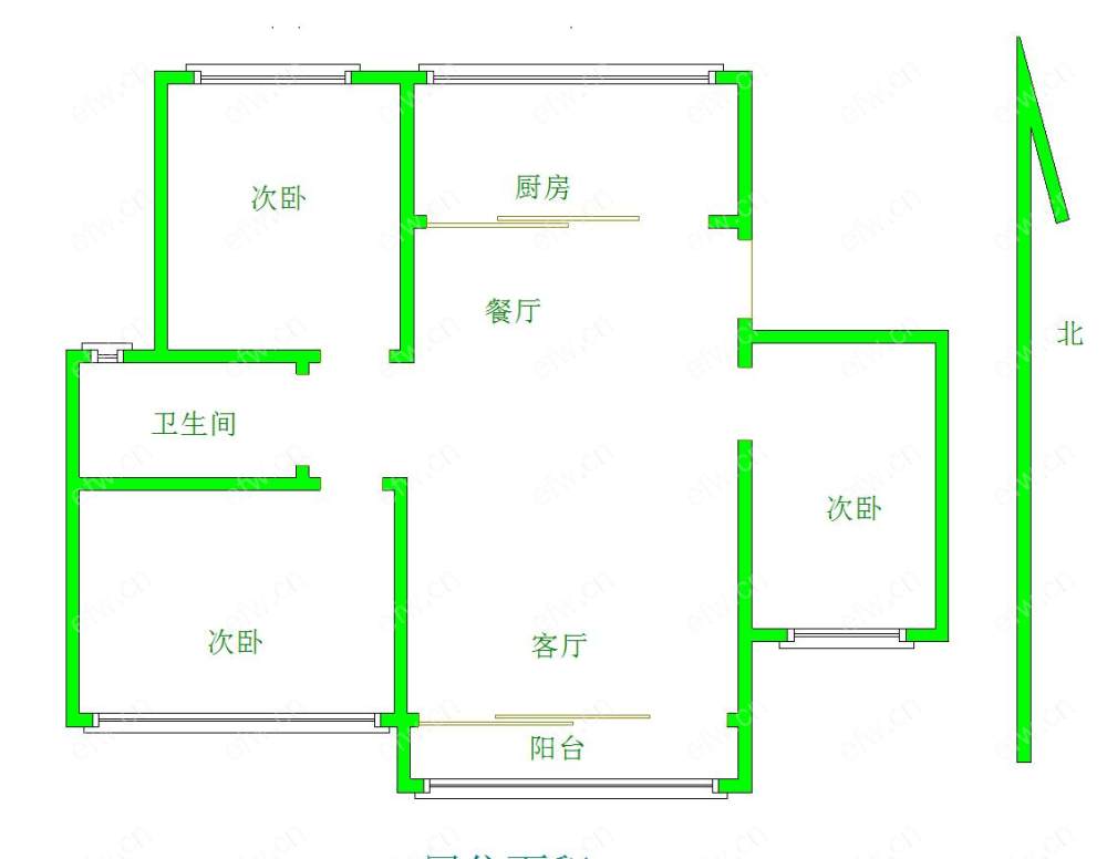 书香桃苑 3室2厅