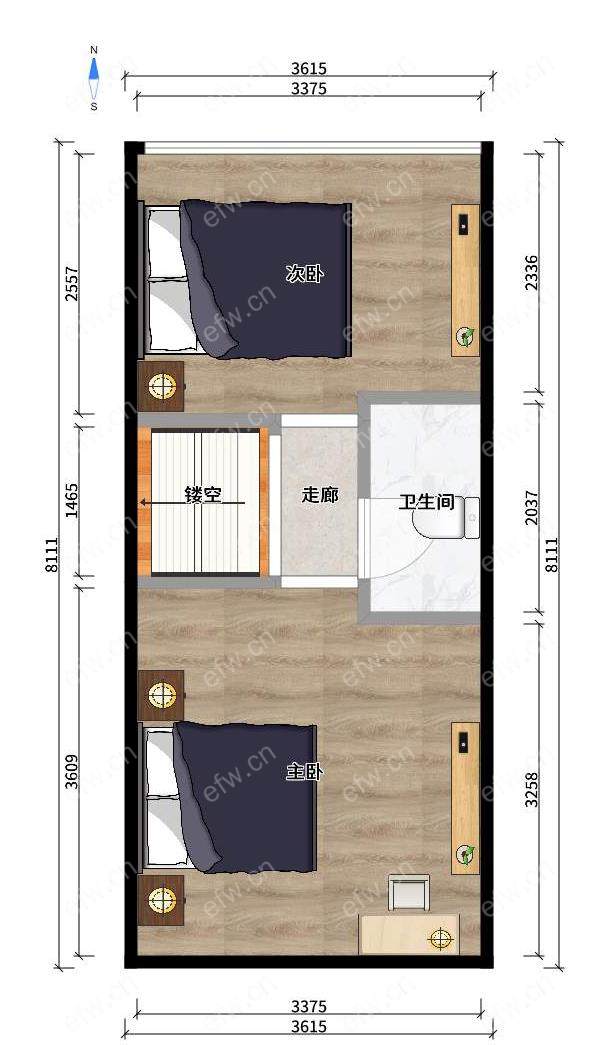 双达时代大厦古运传奇 2室2厅