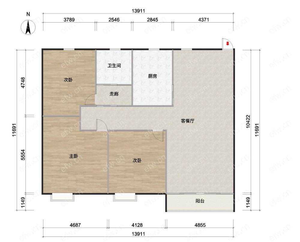 圆融广场旁，次新定销商品房兴宸嘉苑毛坯3房，三朝南，地铁口车站旁