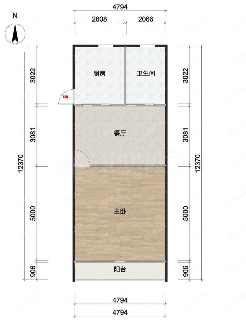 熙春新村 1室1厅