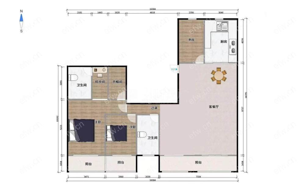 village 经典room房 东边户 全明 精装修！
