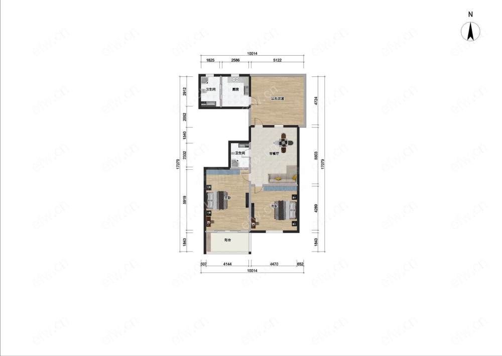 大庄新村 2室1厅 拎包入住