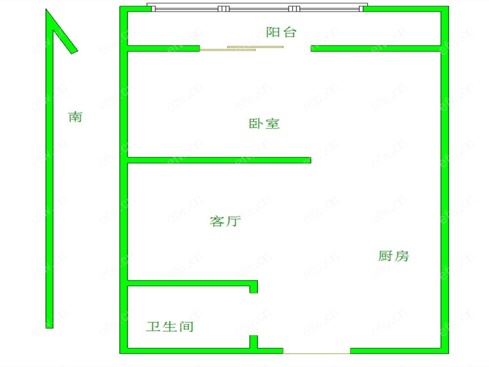 新盛百邻广场 1室1厅