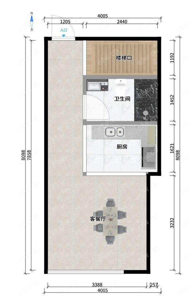 天一公馆（太平洋城中城三期A区） 2室2厅