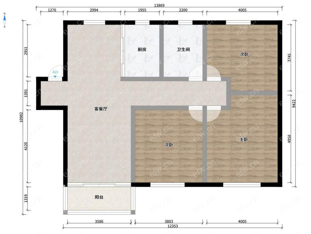 绿地世纪城四期(200-230） 3室2厅