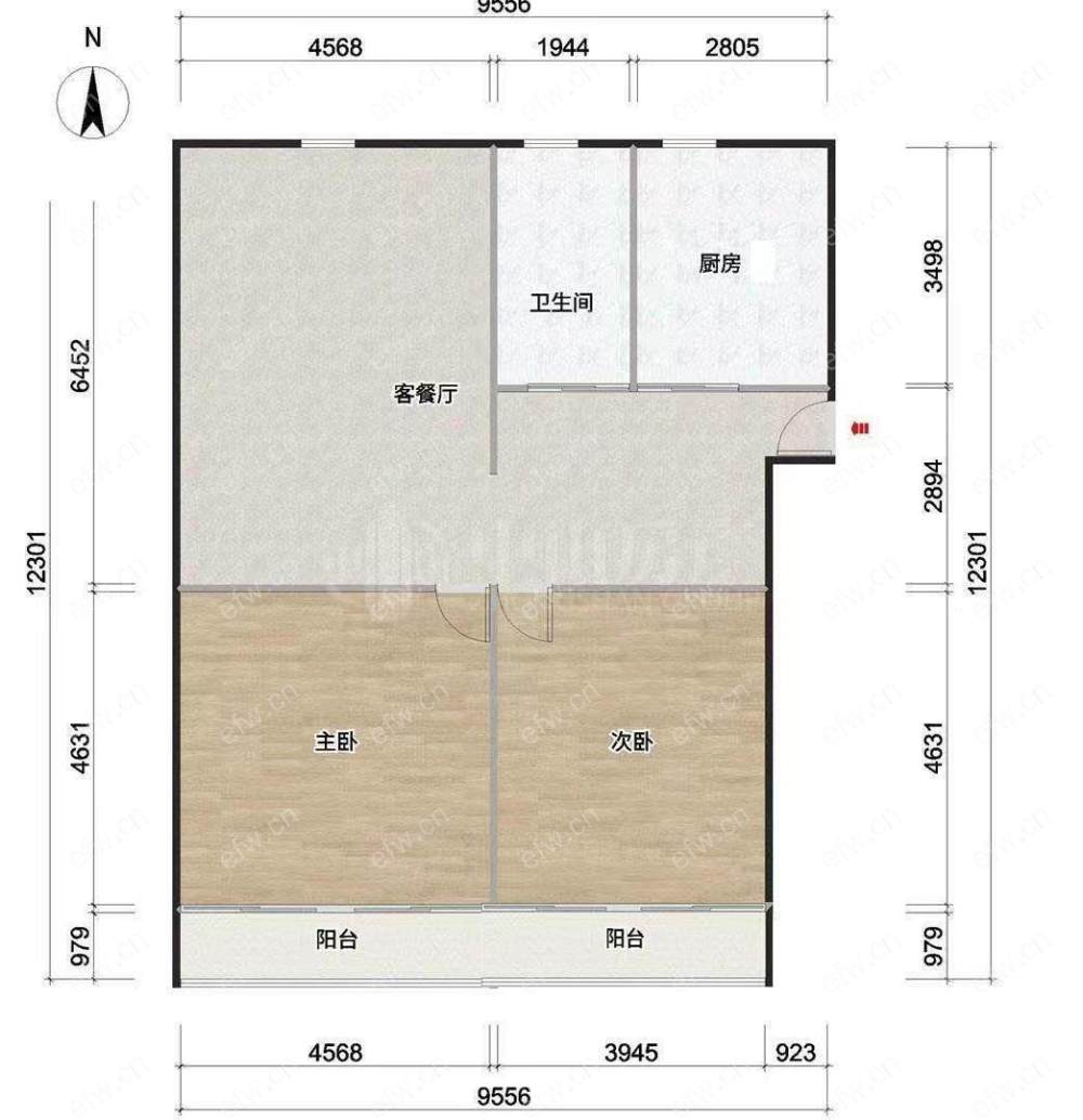 学前街20-32号小区 3室1厅