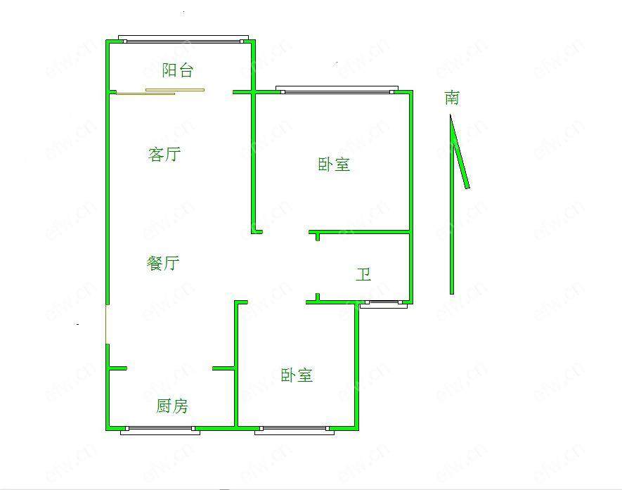 孔雀城(孔雀雅园一期） 2室2厅