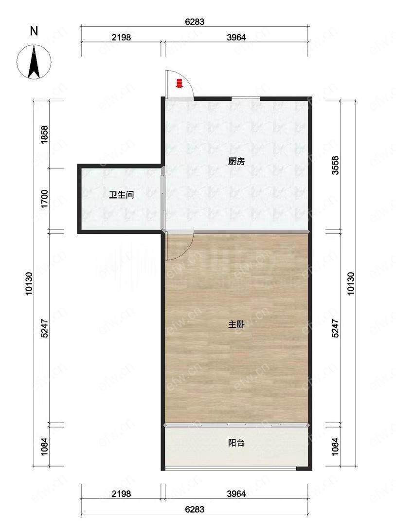 茂新里 1室1厅