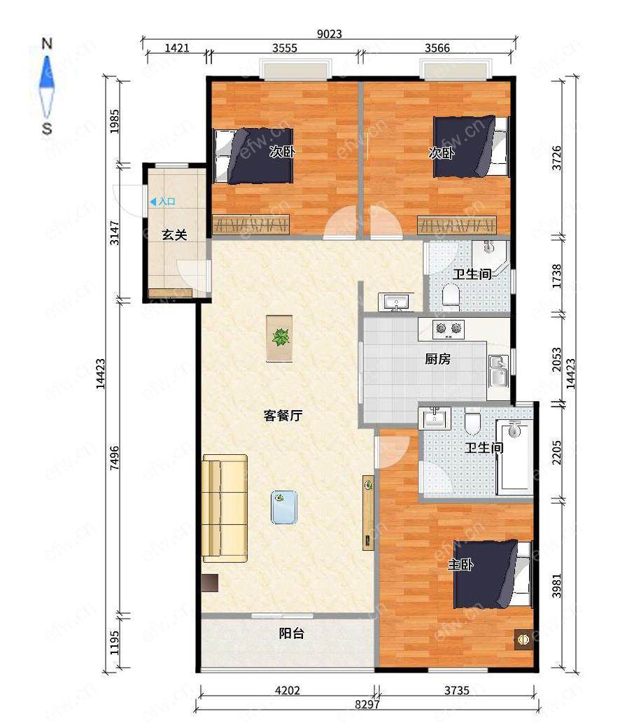 融科玖玖派 3室2厅