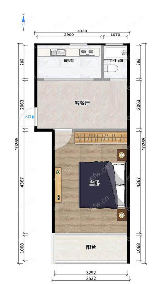南苑新村（梁溪） 1室1厅