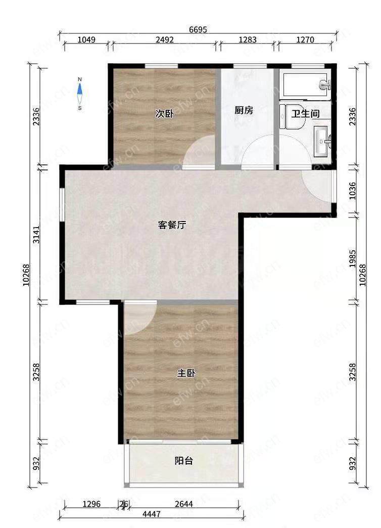 新纺家园(金星家园) 2室2厅