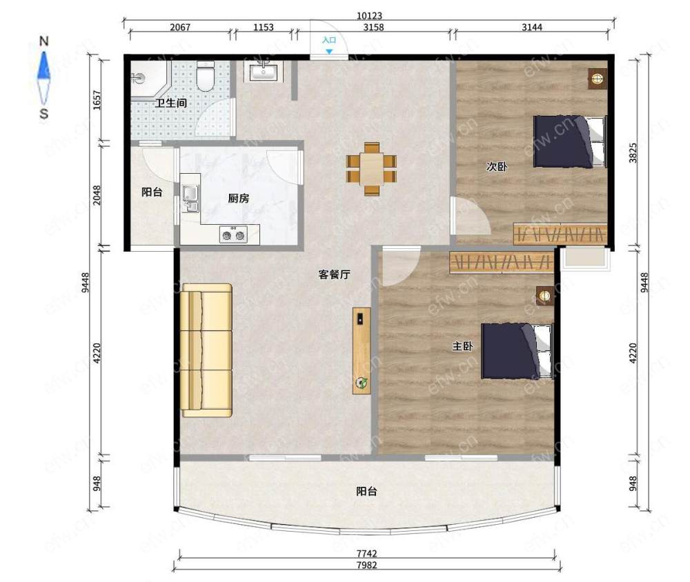 蠡湖一号   2室2厅