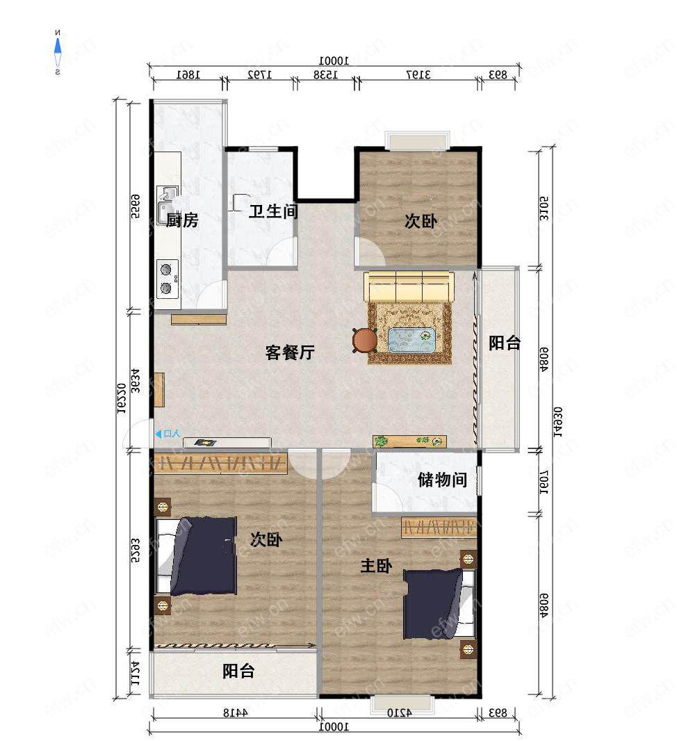 五河苑 3室2厅