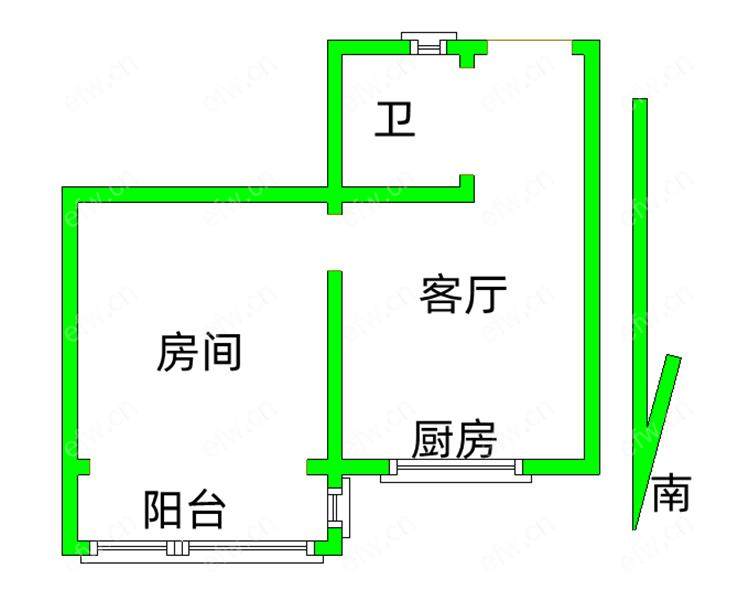 东映山河低楼层 1室1厅