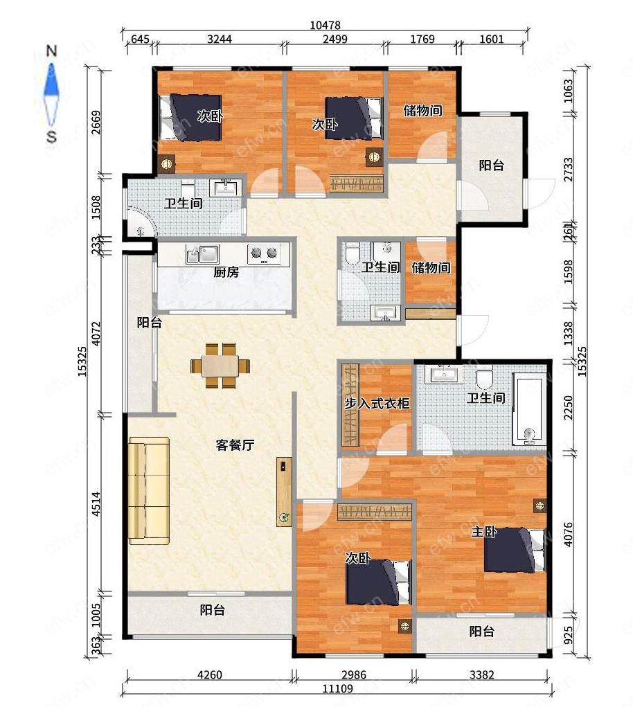 绿城玉兰花园(东) 5室2厅3卫