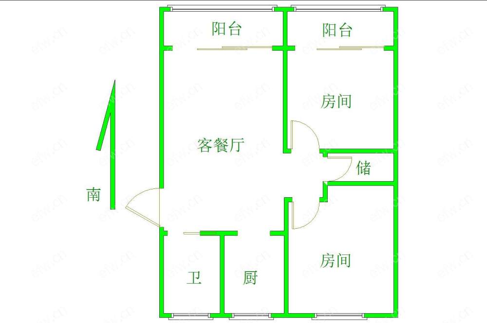 青石路九间头 2室2厅