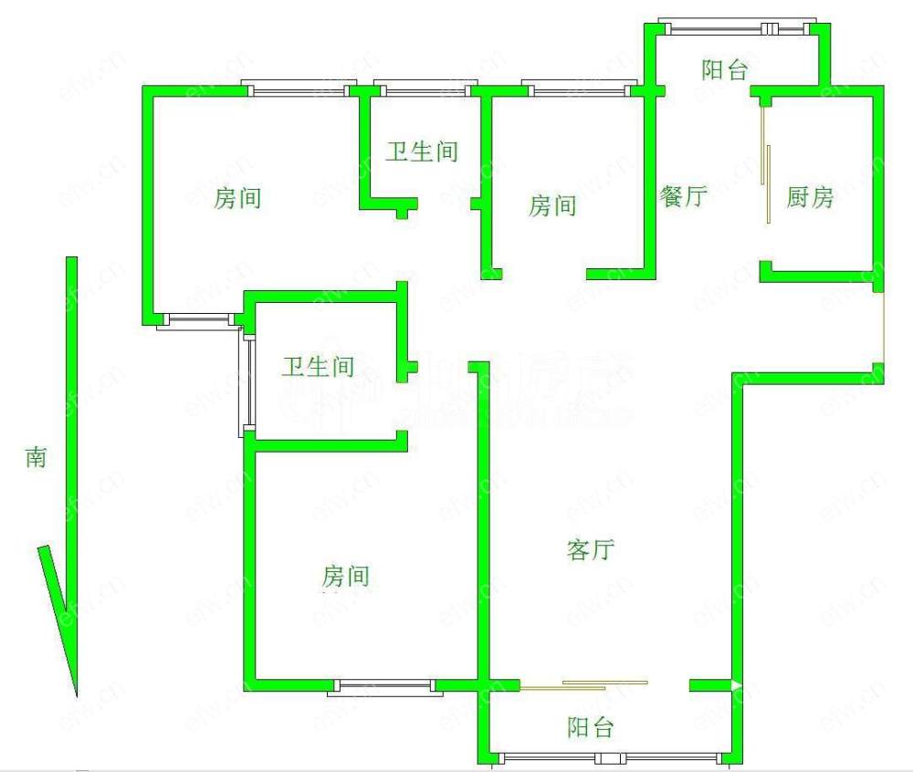 洛城水韵花园 3室2厅