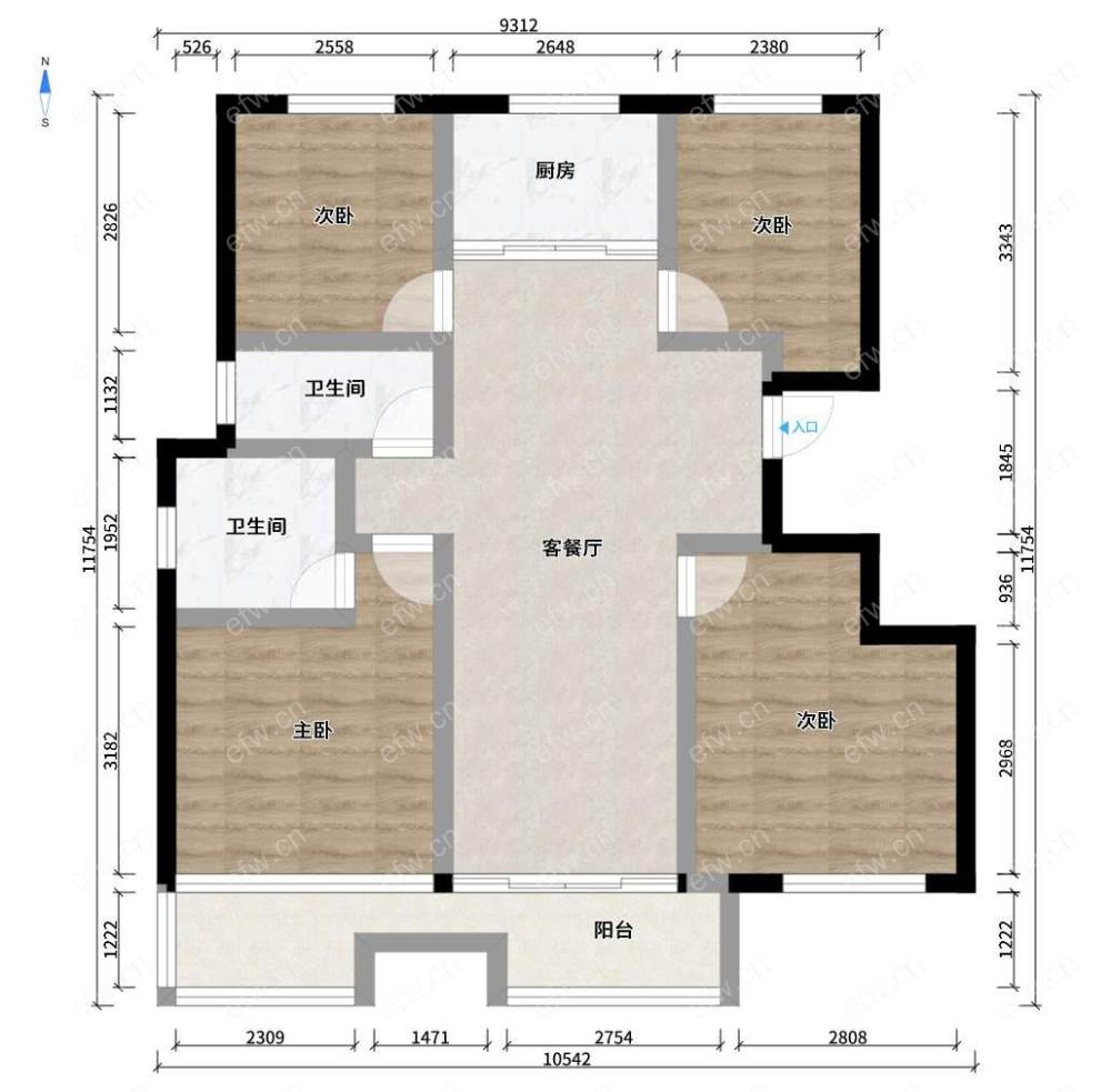 华润橡树湾 4室2厅