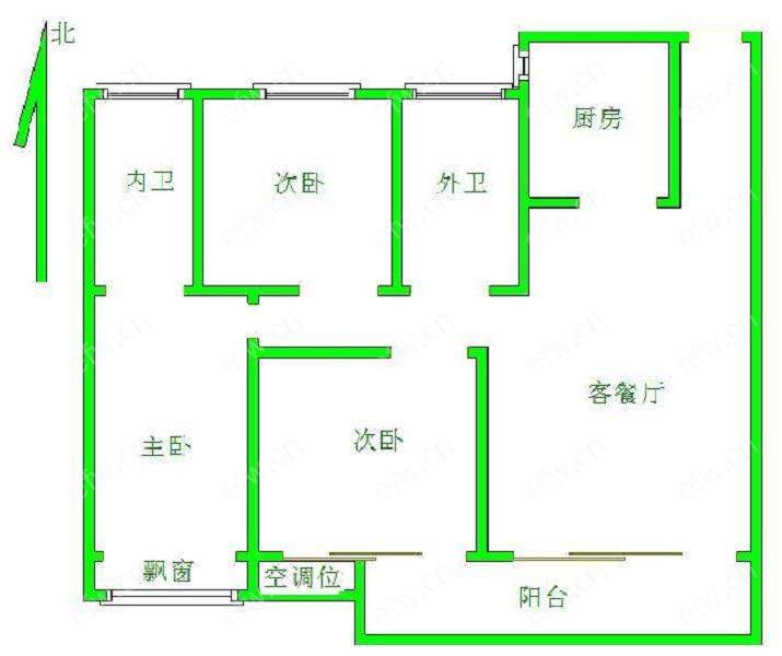 世茂时光里（世茂天域名园） 3室2厅