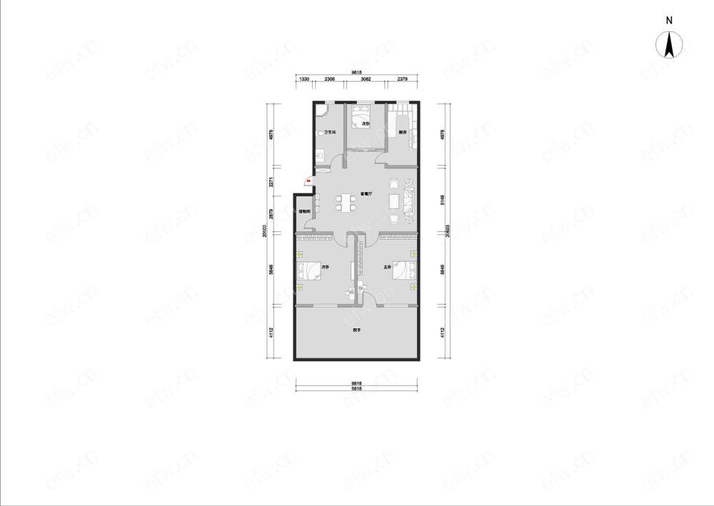 沁园新村 2室1厅