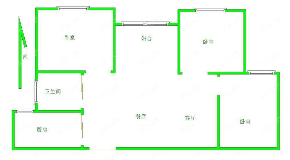 丰涵家园 3室2厅.....