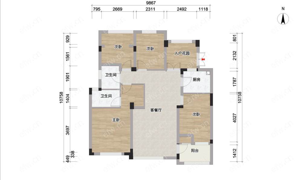 盛世家园（一期） 4室2厅