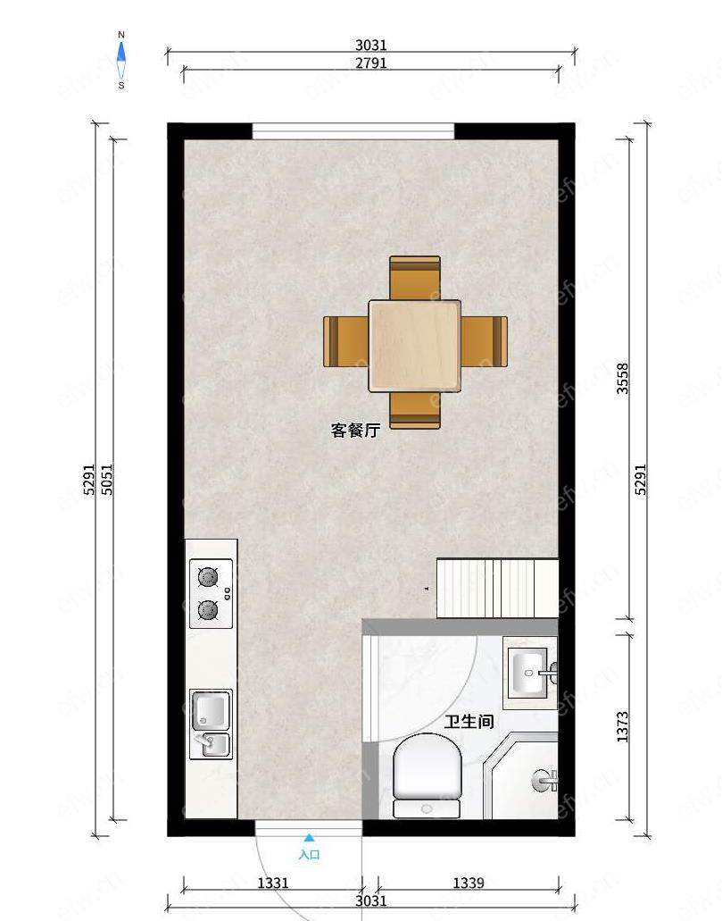 赛格公馆  2室1厅