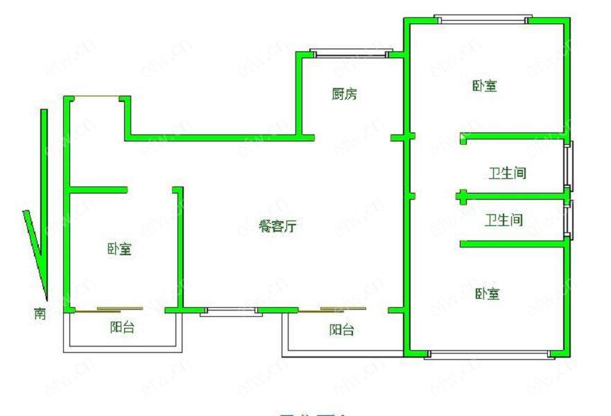 万科天一玖著(凤天美庭) 3室2厅