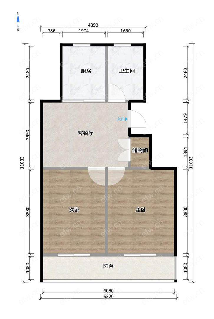 二泉花园 2室2厅 104.6平