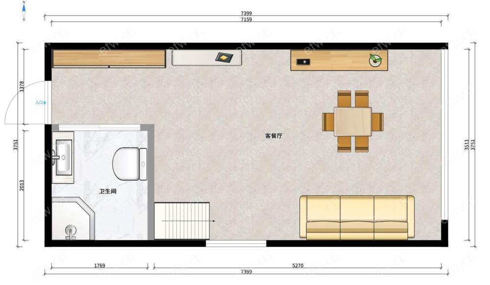赛格公馆  2室1厅  精装修 随时看房  有钥匙