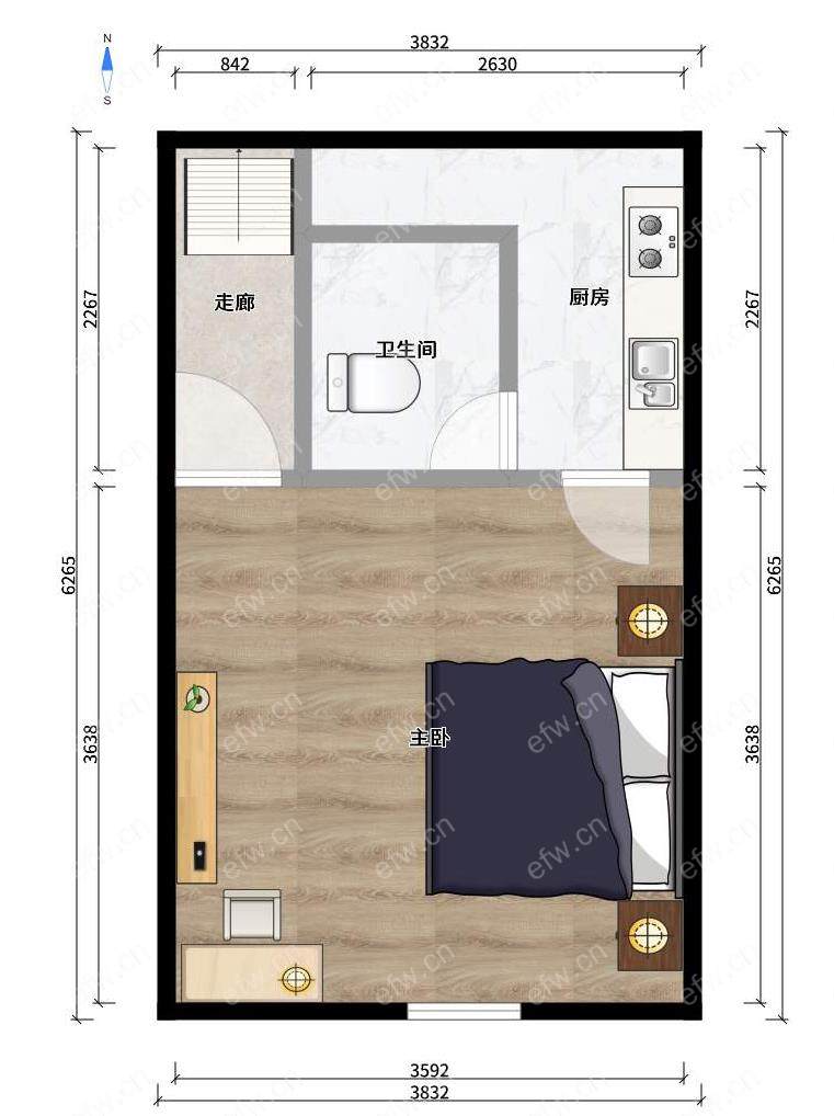 赛格公馆 1室1厅