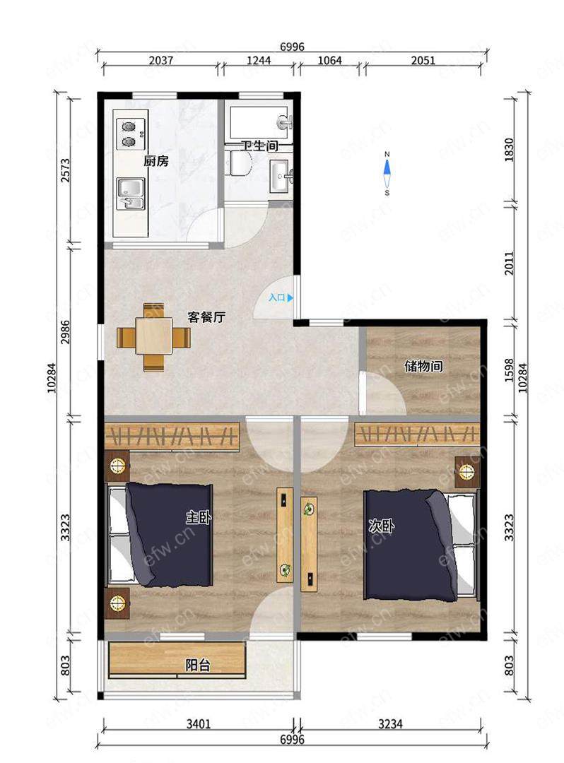 芦庄一区二房一厅低楼层价格可谈