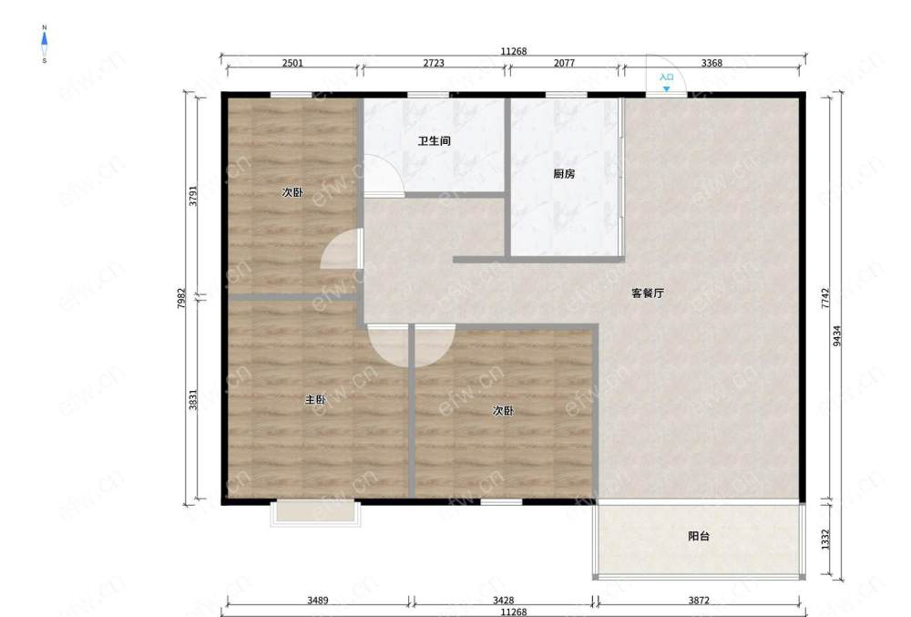 阳光100阿尔勒 3室2厅