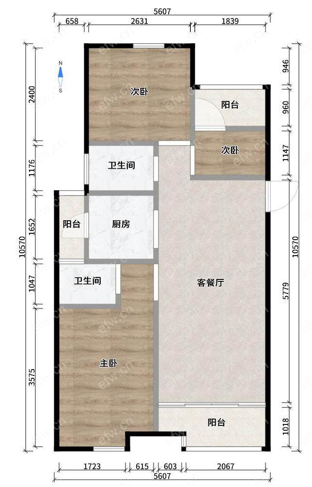 金科世界城C区 3室2厅