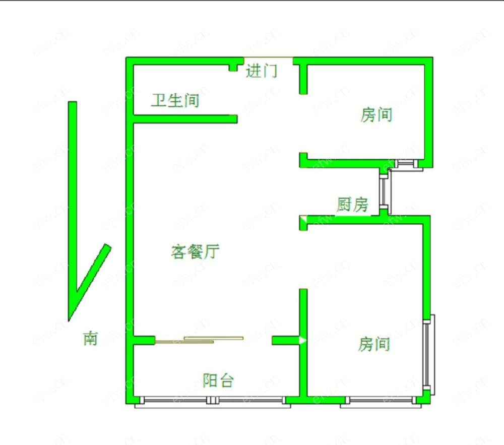 积余中学旁 颐和湾 电梯房 精装2房 拎包入住